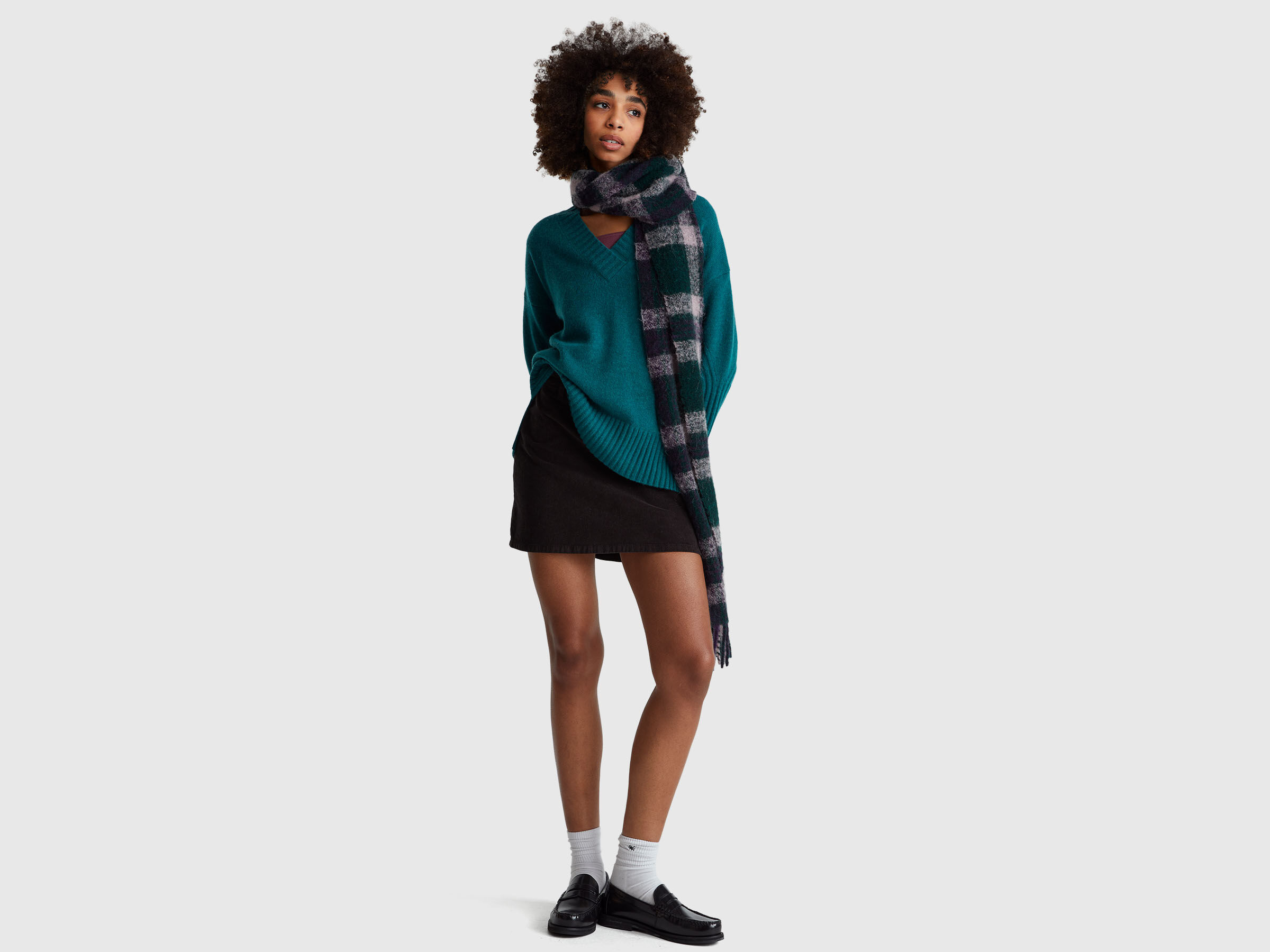 V NECK SWEATER L/S Women image number 3